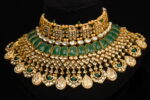 Paachi Green Antique Necklace Set with all Accessories