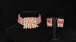 Gorgeous Pink American Diamond Choker Set