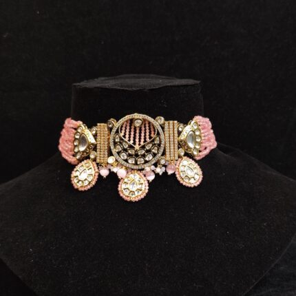 Magnificient Light Pink Pearl Choker Set