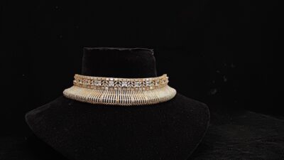 Gold Choker Necklace Set